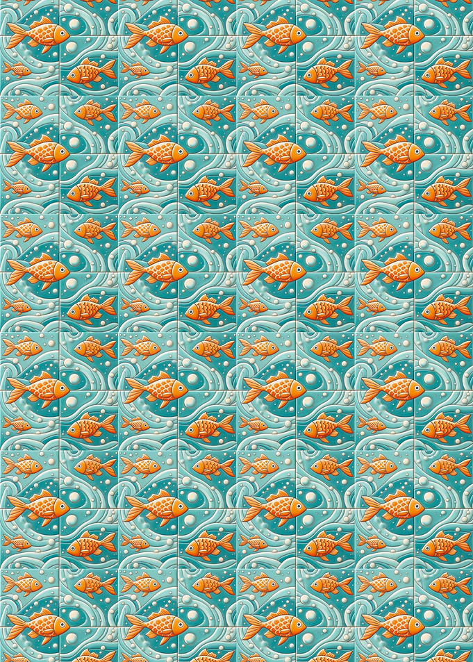 Goldfish Tile Pattern