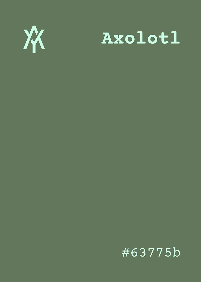 Axolotl Green Color Palette