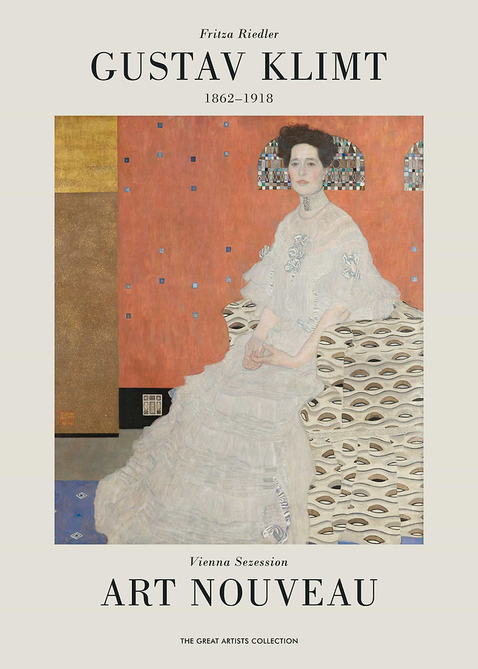 Gustav Klimt Art Nouveau Painting