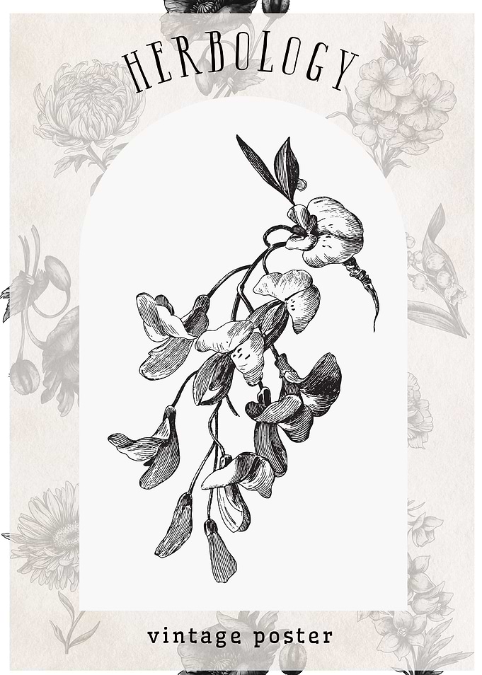 Herbology Vintage Poster