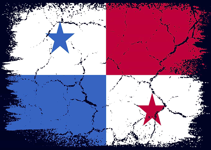 Panamanian Flag Grunge