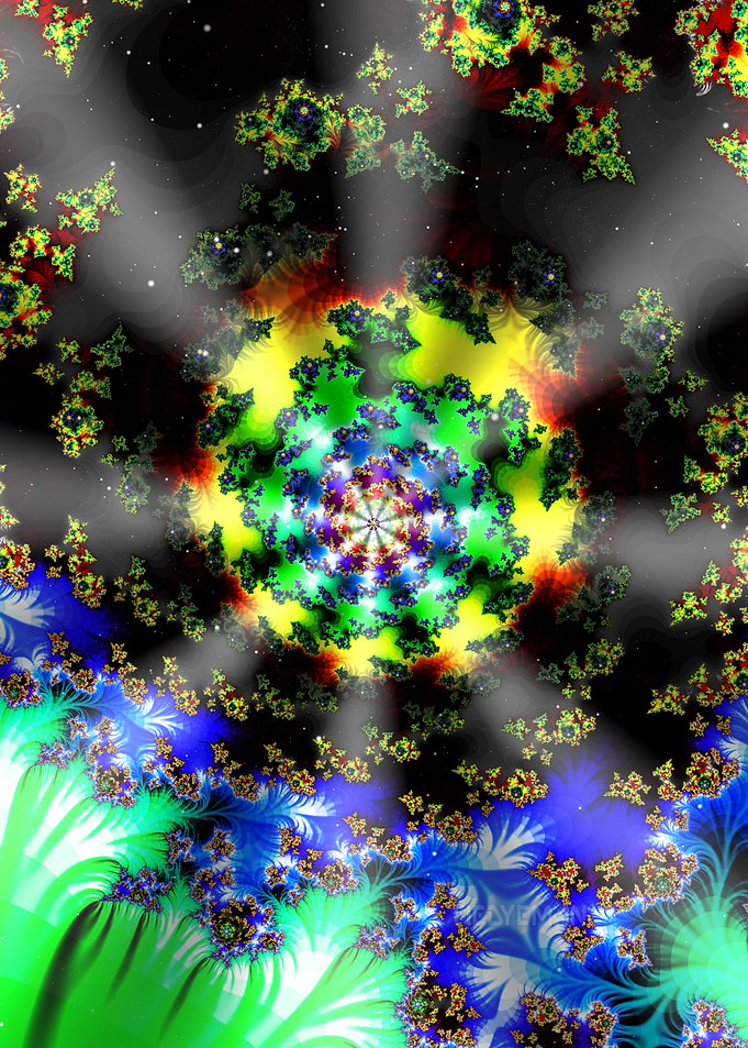 'Inner Light' Fractal Spiral Artwork