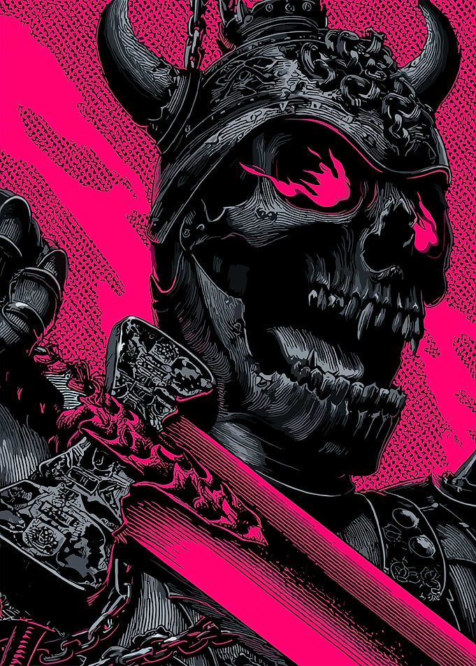 Skull Samurai Warrior