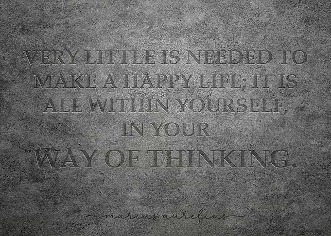 Marcus Aurelius Stoic Philosopher motivational quote
