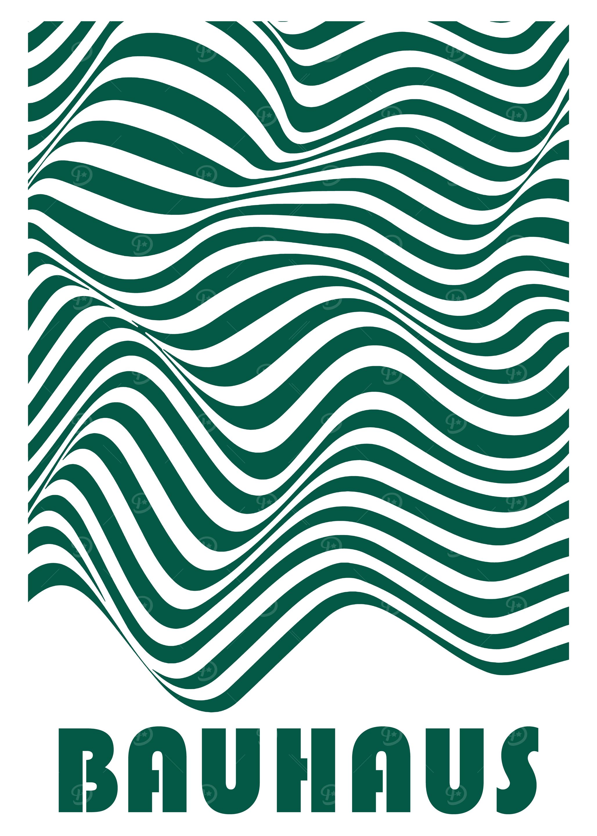 Bauhaus Wave Pattern