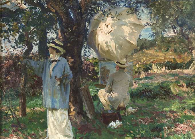 Outdoor Painting Scene