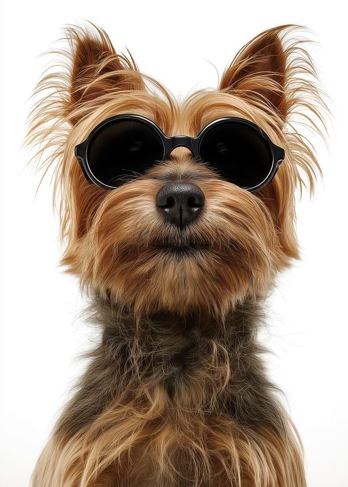 Cool Silky Terrier Dog in Sunglasses