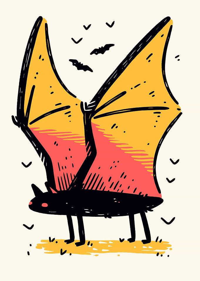 Cartoon Bat Illustration