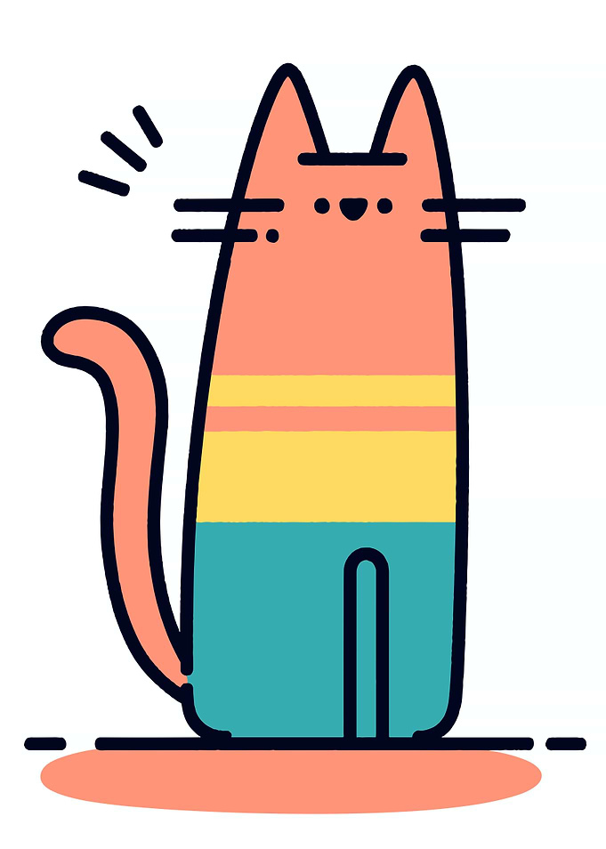 Cute Cartoon Cat