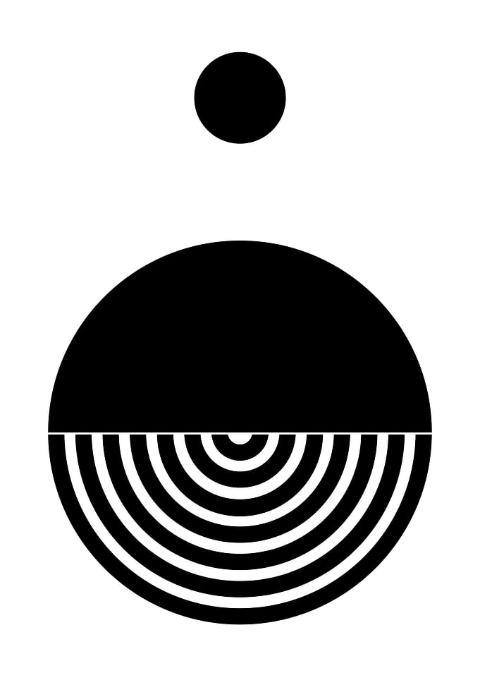 Black and White Geometric Art