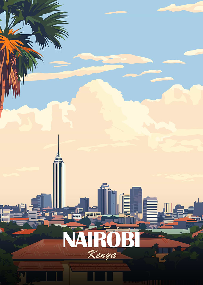 Nairobi Skyline Poster