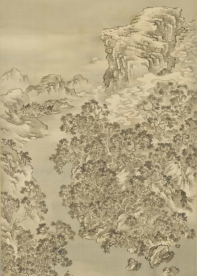 Ink Wash Landscape Painting