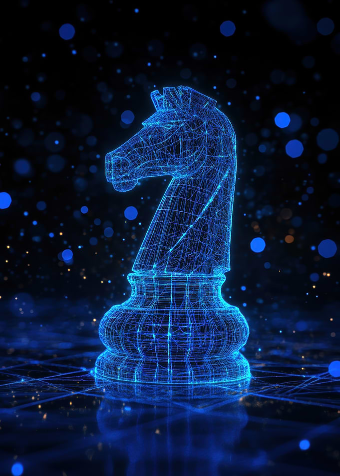 Knight Chess Piece Digital Art