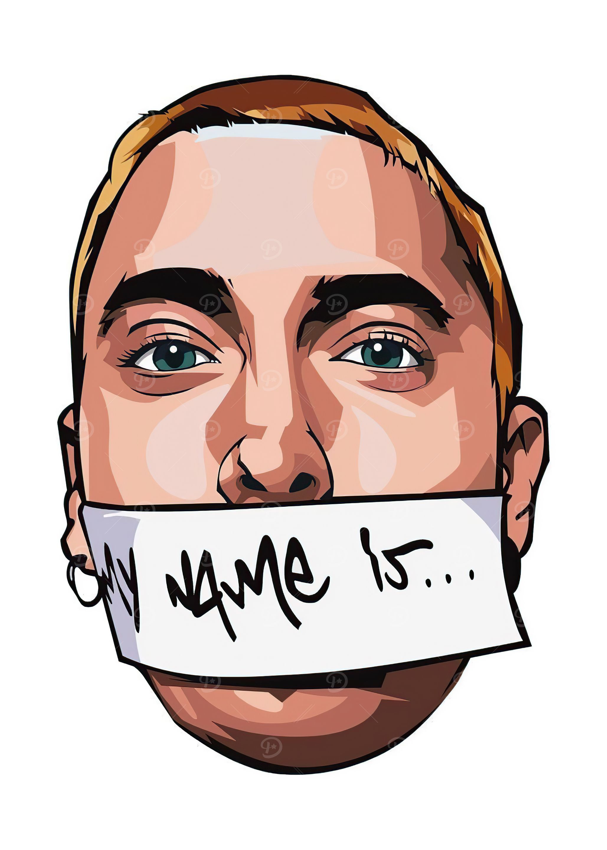Eminem Cartoon Portrait