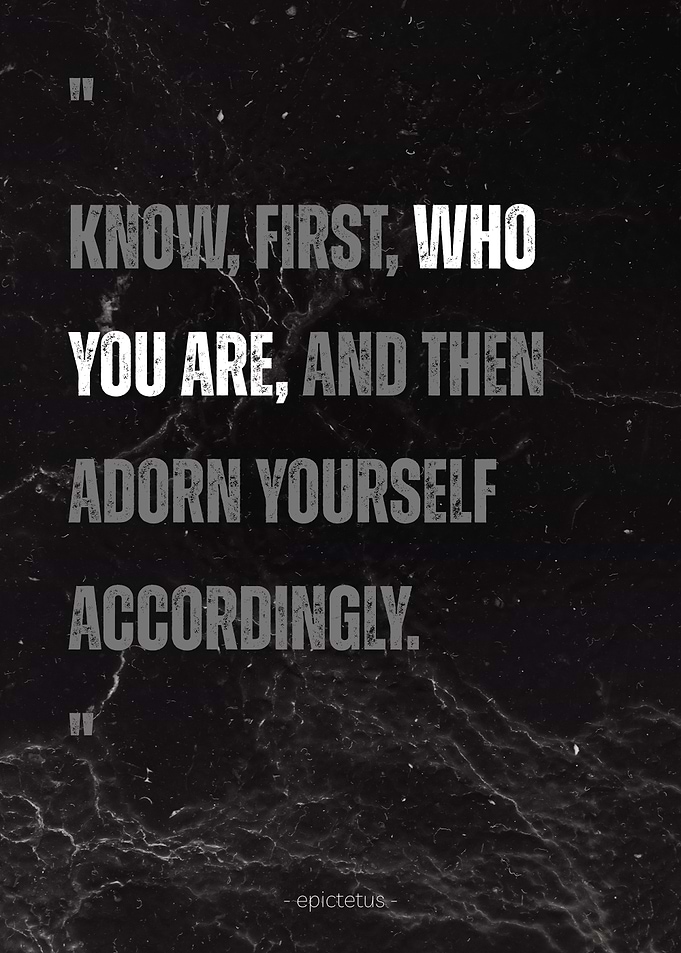Stoic Epictetus Quote on understanding yourself
