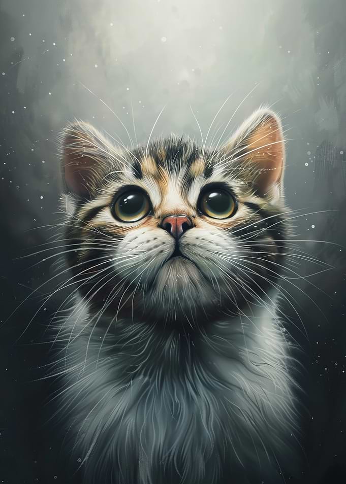 Cute Kitten Portrait