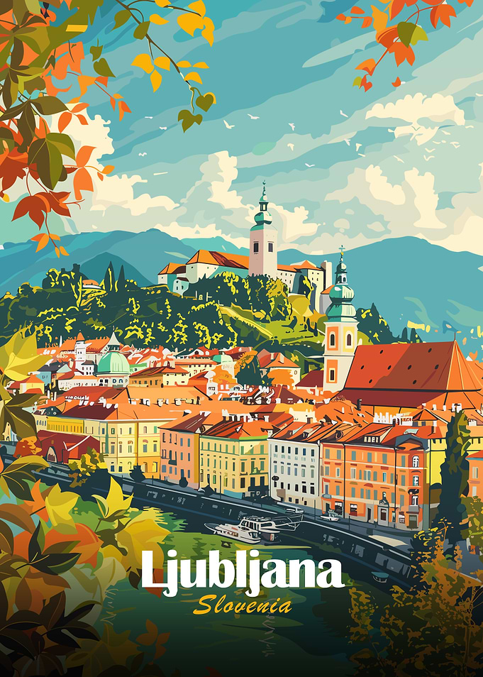 Ljubljana, Slovenia Cityscape