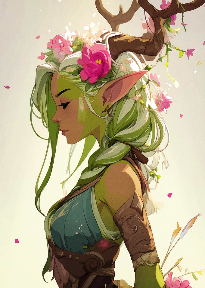 Forest Nymph Illustration