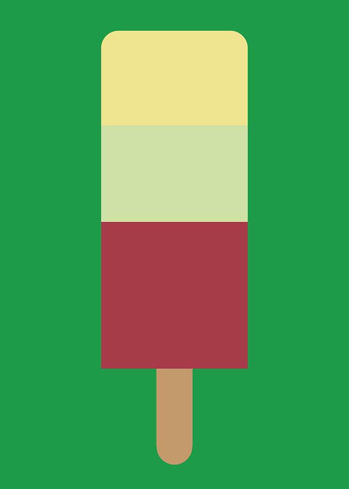 Minimalist Popsicle Illustration