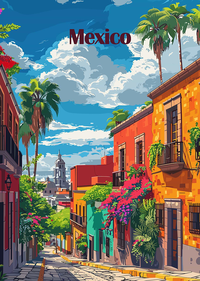 Mexico City Street Scene