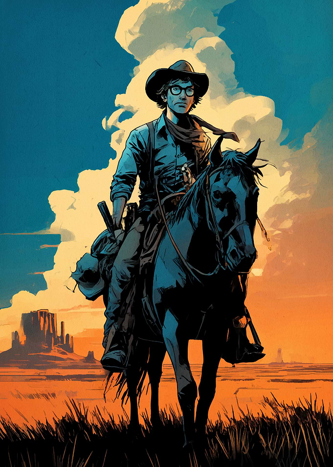 Cowboy with Glasses