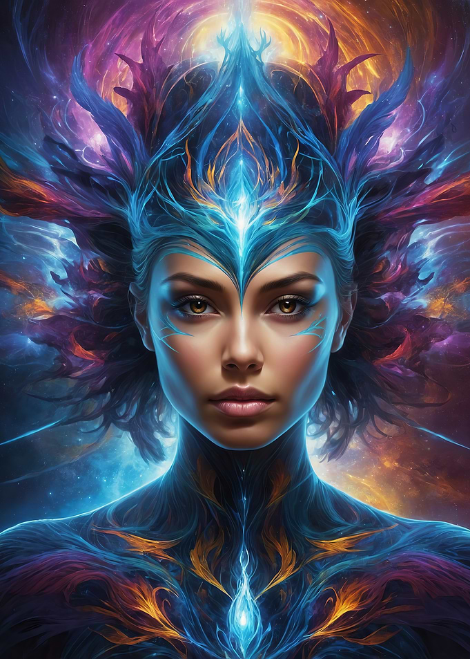 Cosmic Woman Portrait