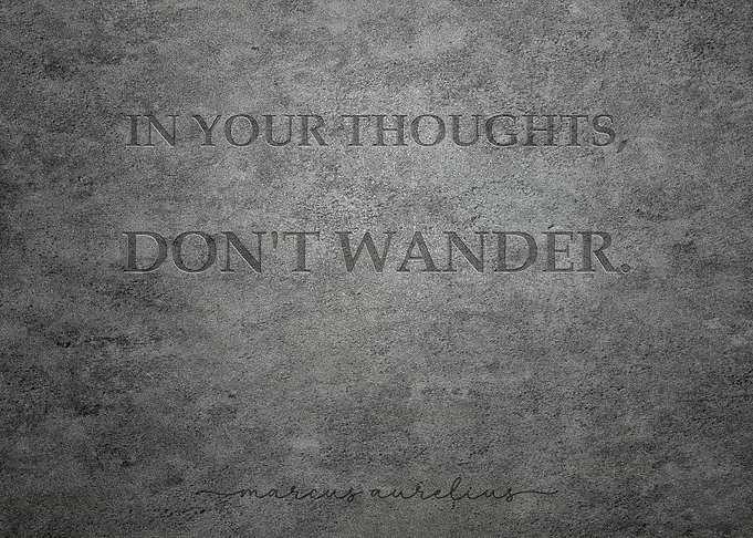 Marcus AUrelius Stoic Philosopher Quote on Thoughts