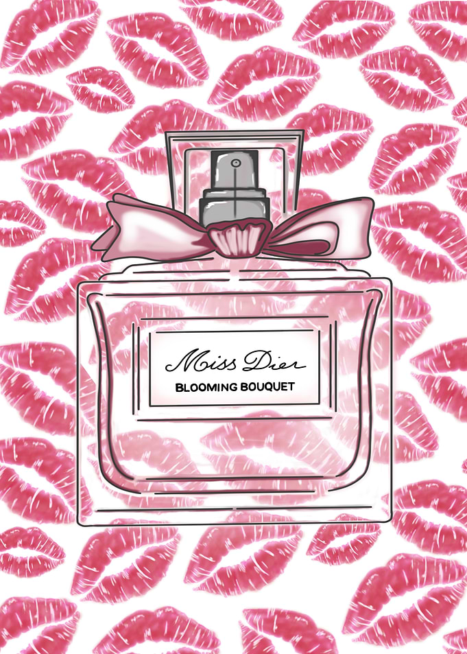 Miss Dior Blooming Bouquet Illustration