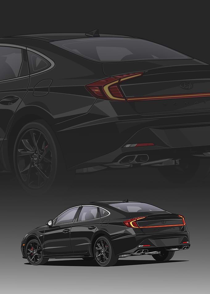 Black Hyundai Sonata N line