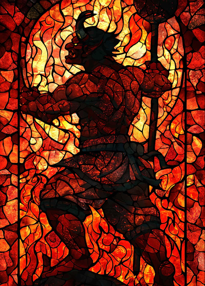 Stained Glass Demon
