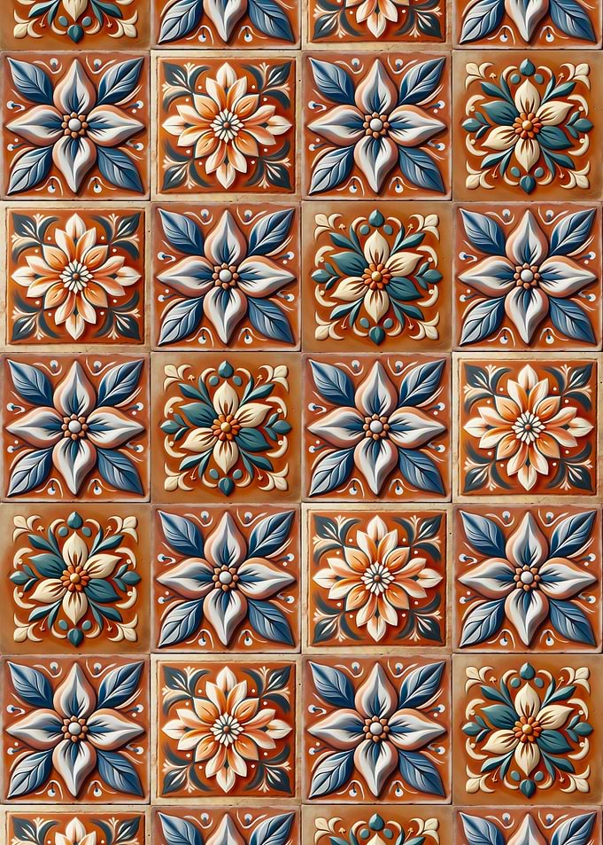 Floral Tile Pattern