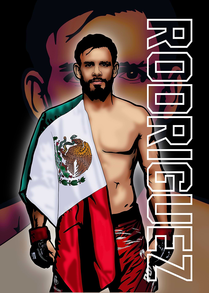 Yair Rodriguez MMA Fighter Portrait