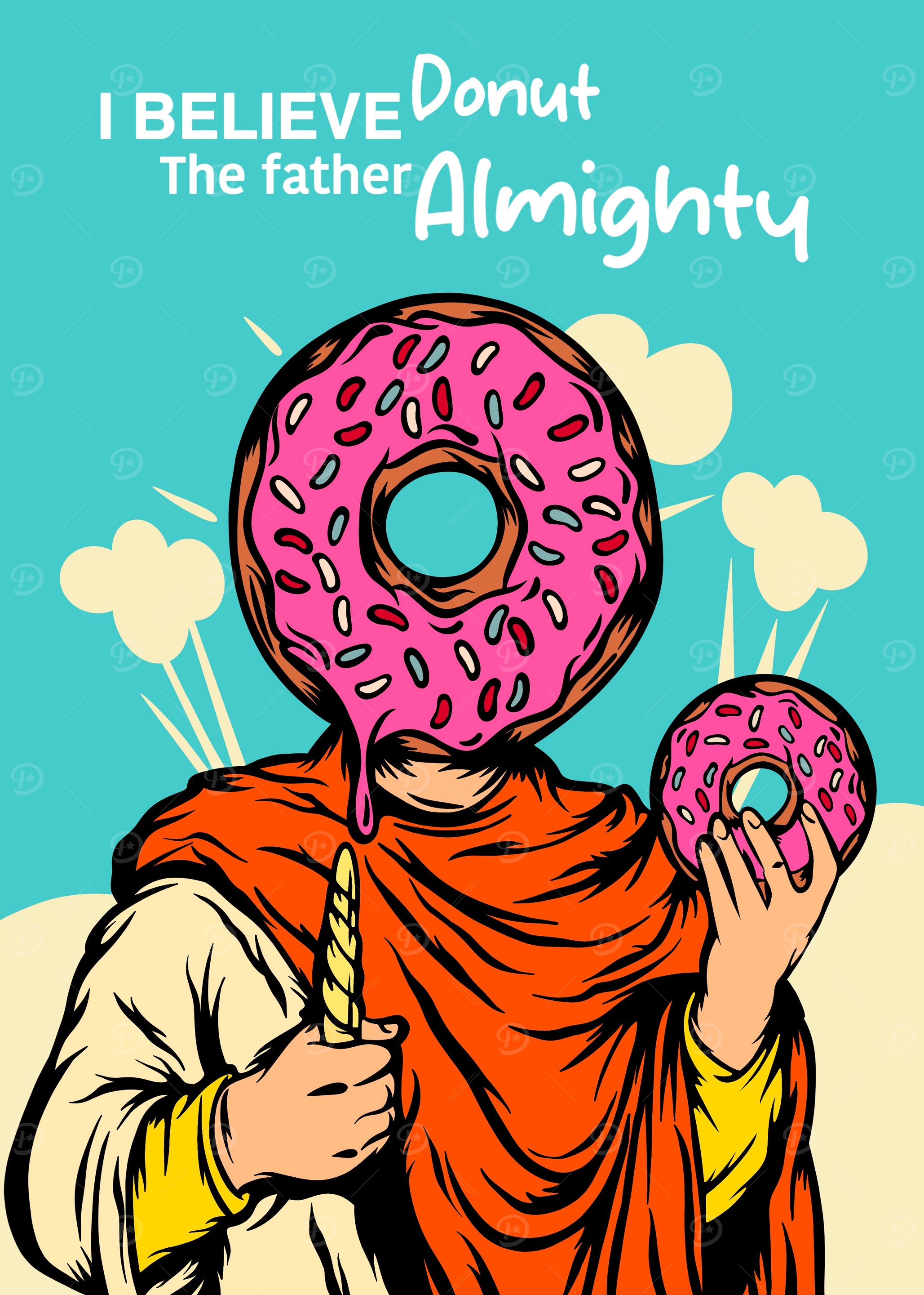 Donut Almighty Funny Art