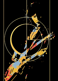Guitarist with Golden Ratio Design