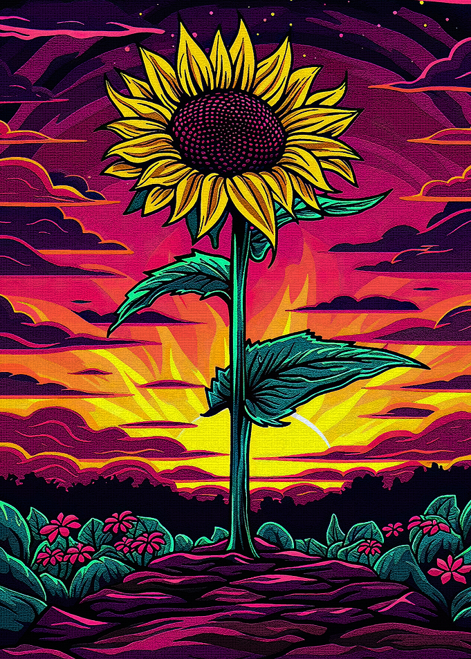 Sunflower Sunset