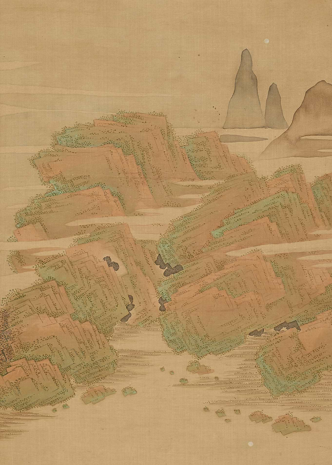 Japanese Mountain Landscape Painting
