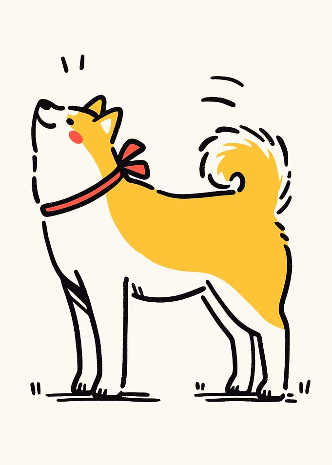 Cute Shiba Inu Illustration