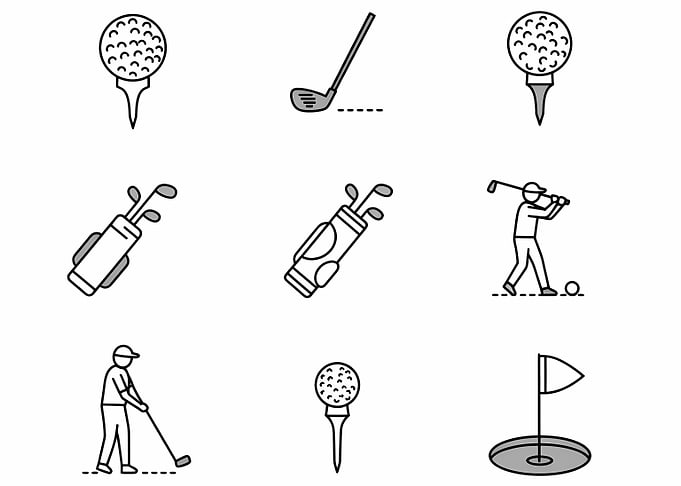 Golf Icons Set