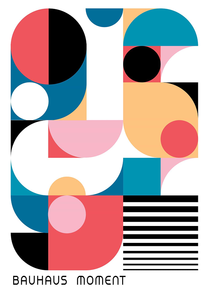 Bauhaus Moment Geometric Abstract Art