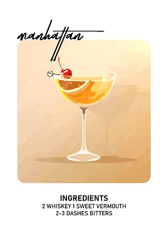 Manhattan Cocktail Recipe