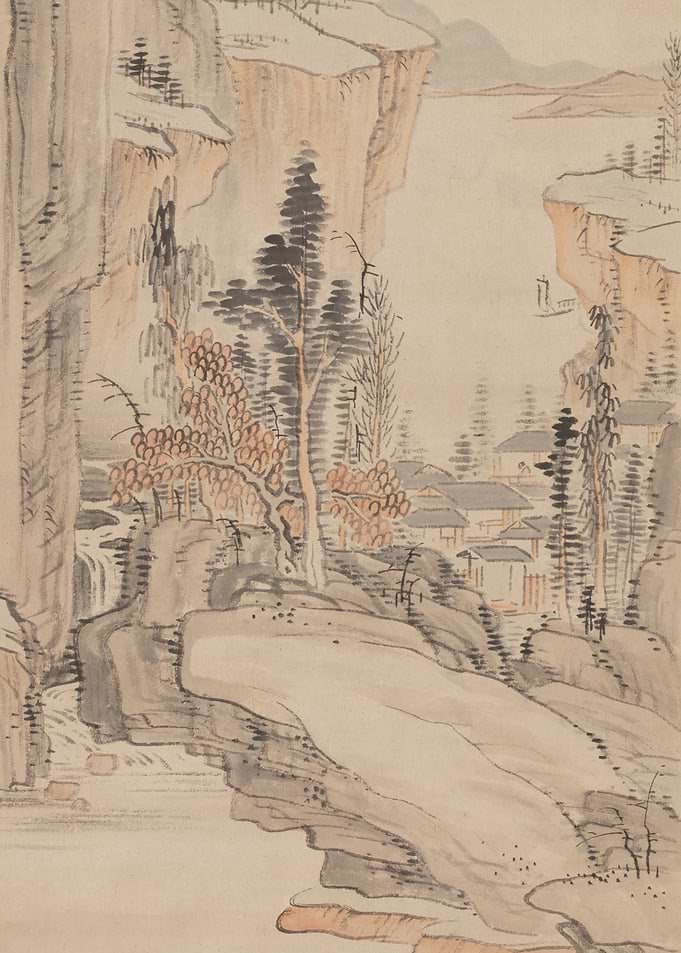 Ink Wash Landscape Painting