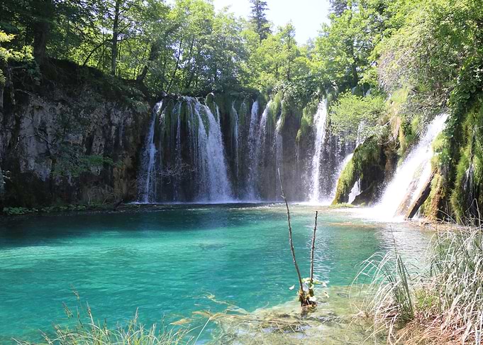 Plitvice Lakes Waterfall