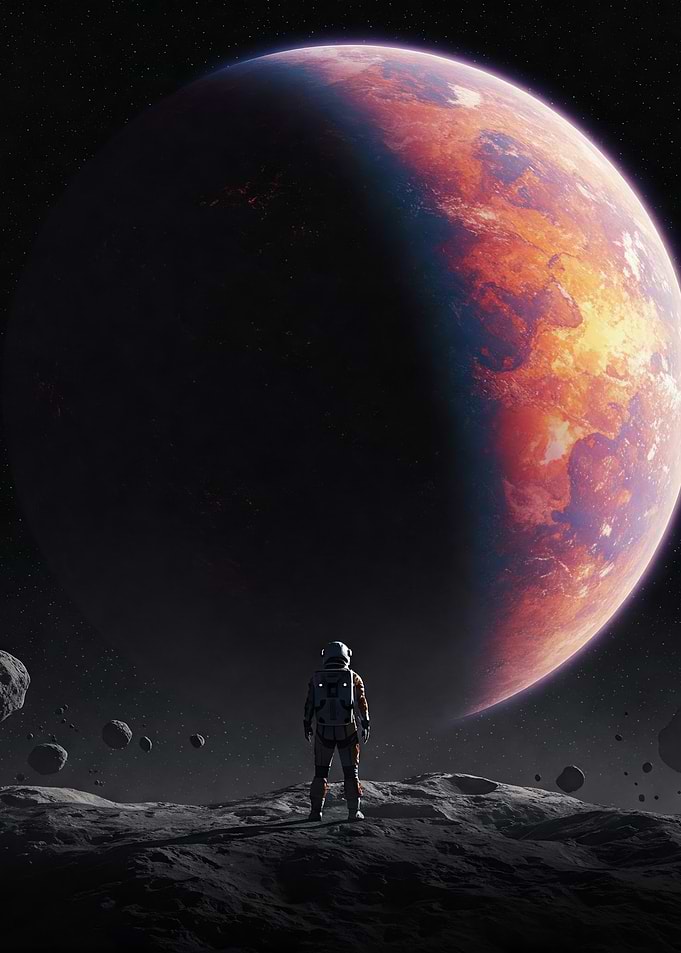Astronaut on a Distant Planet