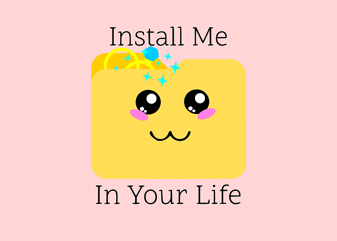Cute Folder Install Me Wedding Proposal