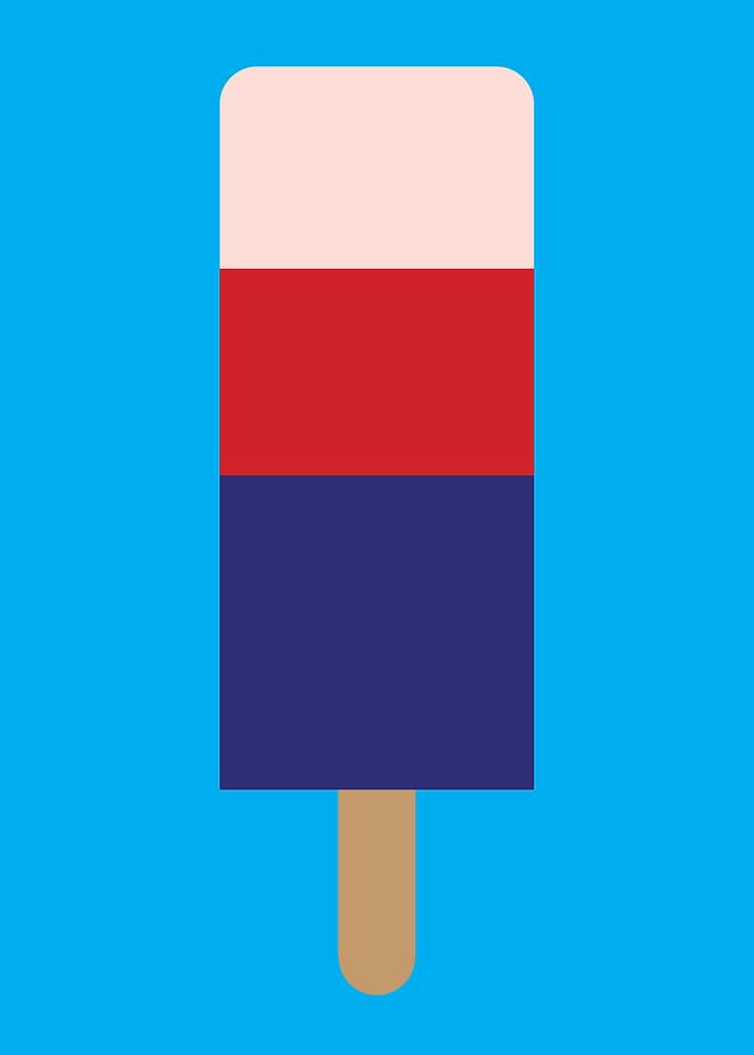 Patriotic Popsicle Illustration