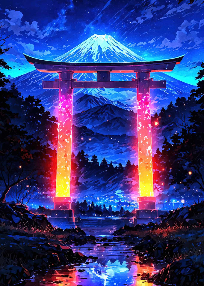 Mount Fuji Torii Gate