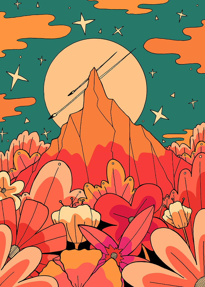 Mountain Moon Flowers