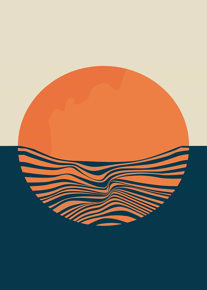 Abstract Sun & Waves
