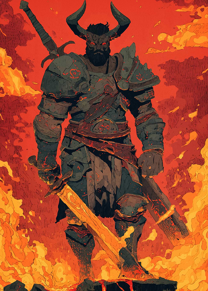Fiery Demon Warrior