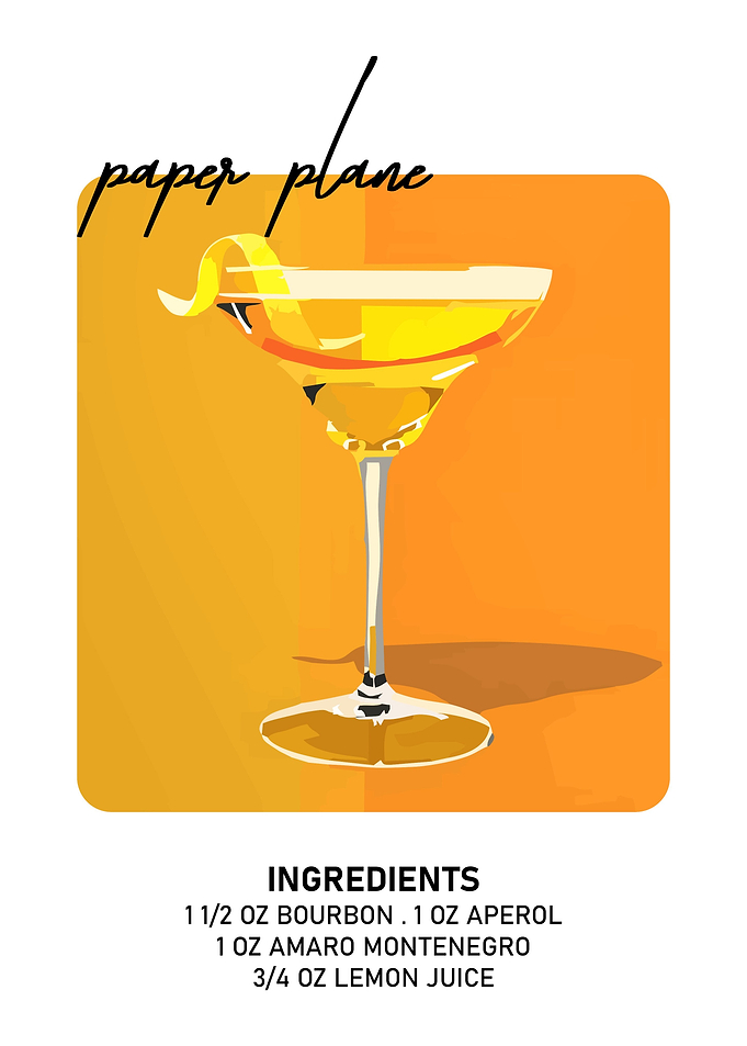 Paper Plane Cocktail Recipe